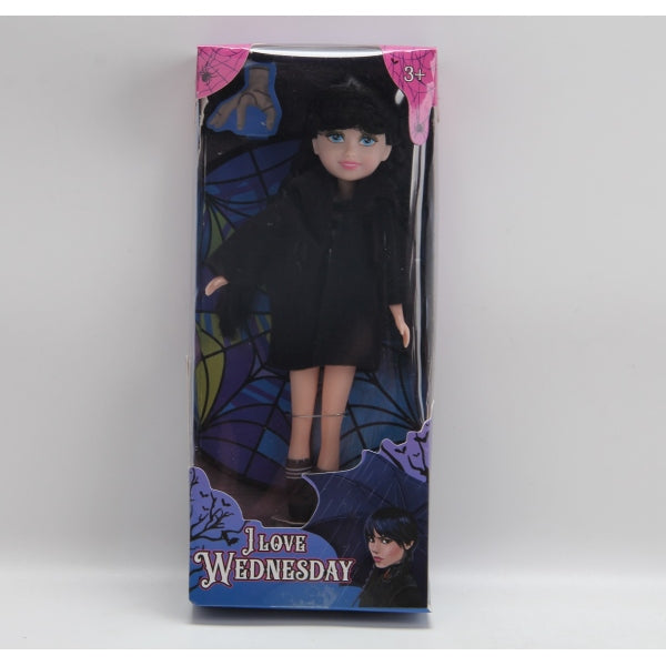 Кукла 23 см, i love wednesday, в платье LIKEE GIRL в кор.2*48шт