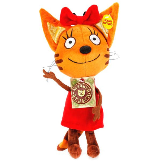 Мягкая игрушка "Мульти-Пульти" Три кота. Карамелька 16см, озвуч. русс. чип в пак. в кор.24шт