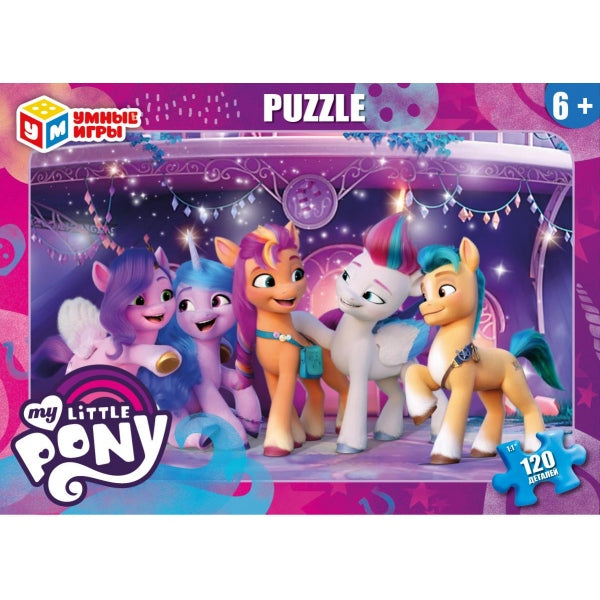 My Little Pony. Пазлы классические в кор. 120 деталей. 180х130х25 мм. Умные игры в уп.8шт в кор.8уп
