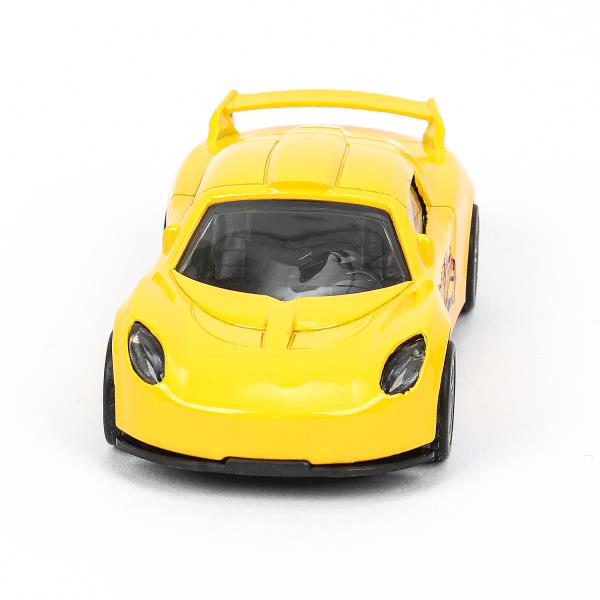 Машина металл Хот Вилс СПОРТКАР 9,5 см, желтый, инерц., кор. - в кор.2*120шт