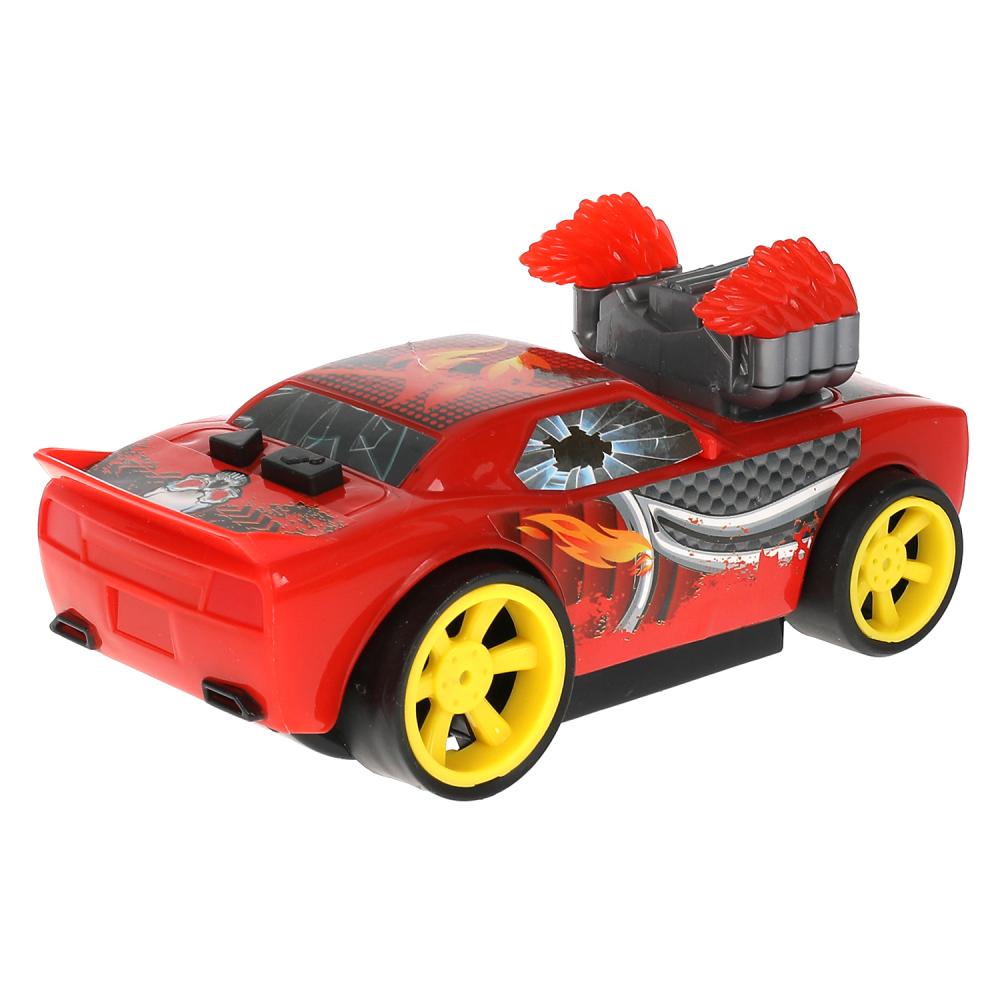 Машина пластик свет-звук СПОРТКАР 18 см, 2 кнопки, своб. ход, кор. Технопарк в кор.2*36шт