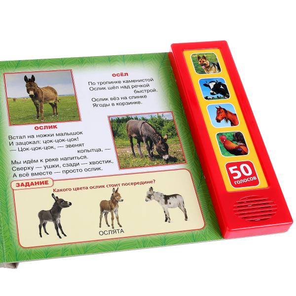 "Умка". Домашние животные. В.Степанов (5 зв. кнопок. Говорящая энциклопедия). 200х175мм в кор.32шт