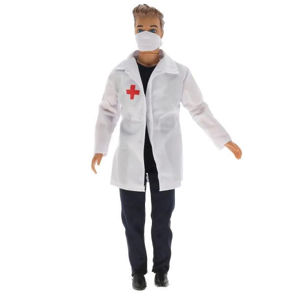 Кукла 29 см Алекс, врач, руки и ноги сгибаются КАРАПУЗ в кор.24шт