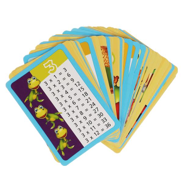 Таблица умножения. Развивающие карточки. 36 карточек. 93х130х22 мм. Умные игры в кор.40шт