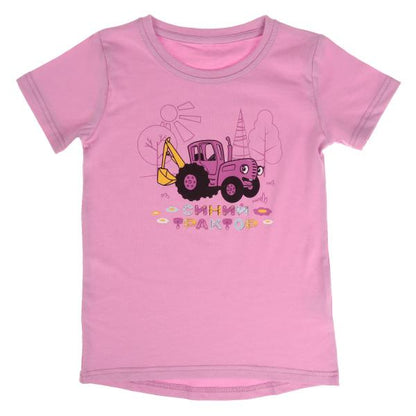 Футболка c коротким рукавом СИНИЙ ТРАКТОР р-р 98 RIKI KIDS в кор.50шт