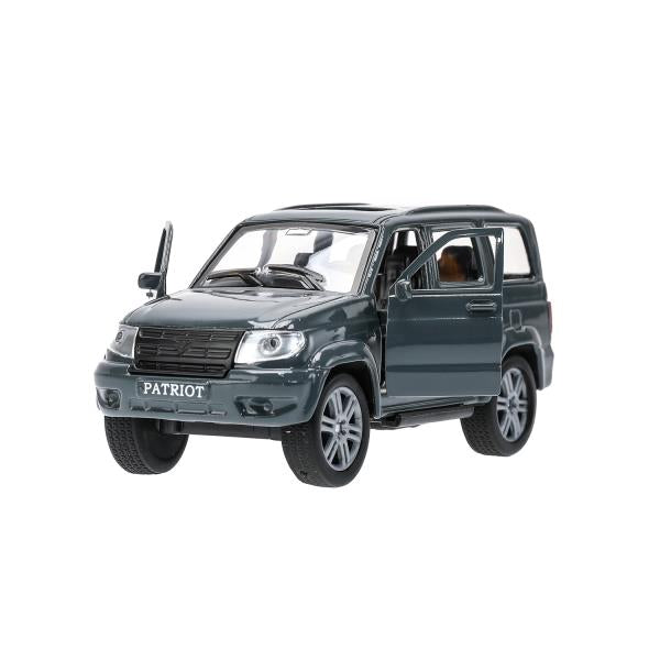 Машина металл UAZ patriot, 12 см, дв., багаж., инерц., серый, кор. Технопарк в кор.2*24шт