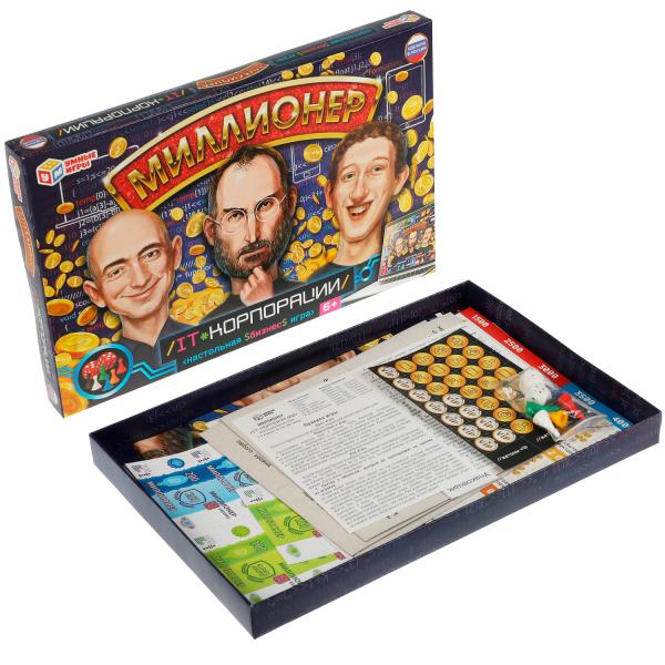 Миллионер IT-корпорации. Настольная игра 217х330х27мм. Умные игры в кор.20шт