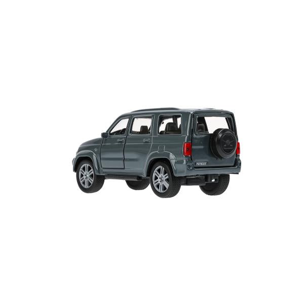 Машина металл UAZ patriot, 12 см, дв., багаж., инерц., серый, кор. Технопарк в кор.2*24шт