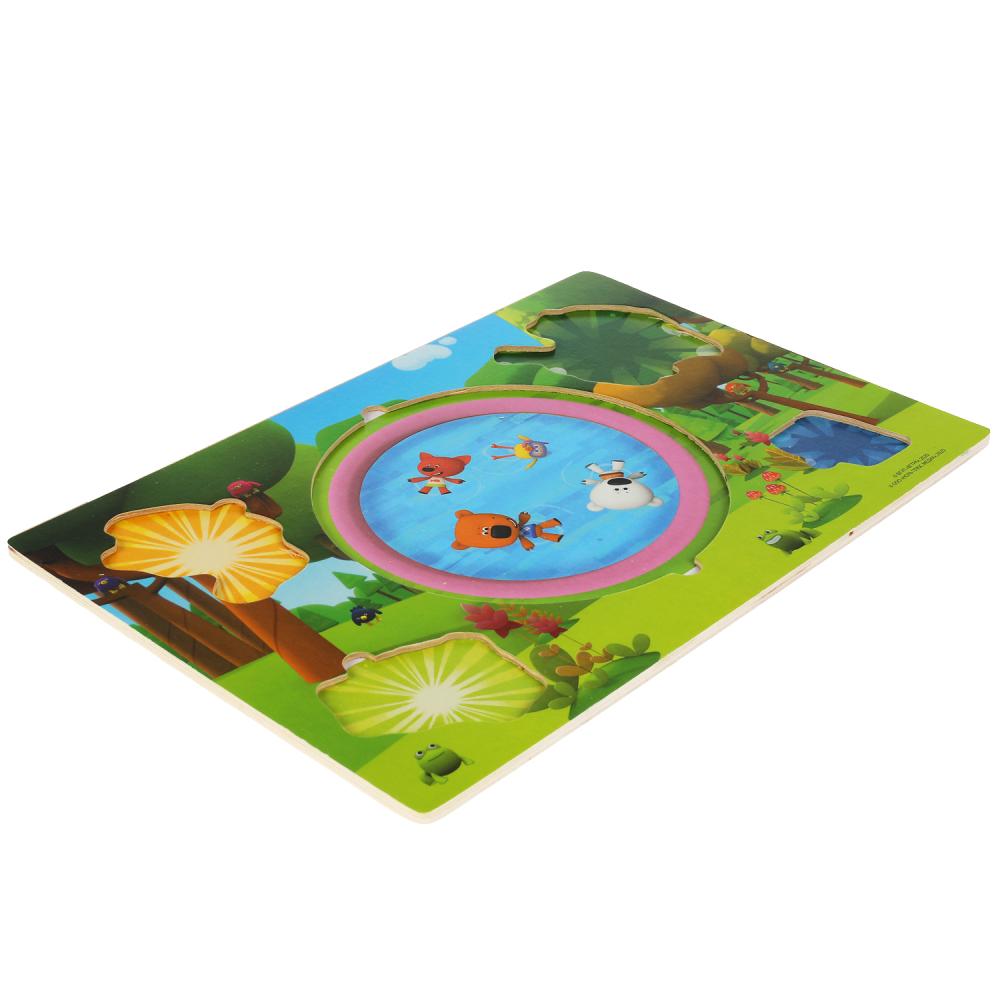 Игрушка деревянная Ми-ми-мишки вкладыш индейцы и ковбои Буратино в кор.100шт