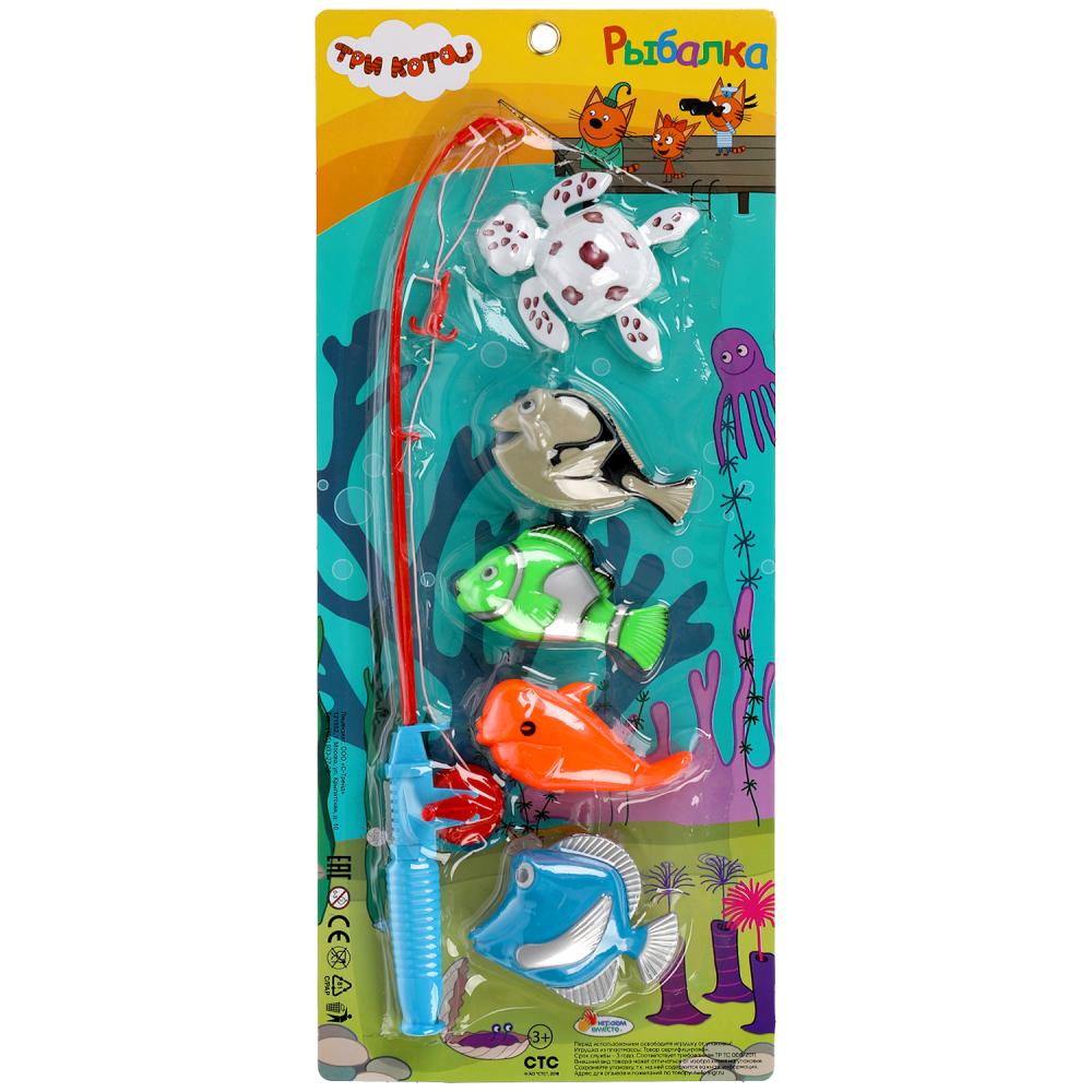 ИГРА РЫБАЛКА "ИГРАЕМ ВМЕСТЕ" ТРИ КОТА, ЦВЕТ В АССОРТ. НА КАРТ. (РУСС. УП.) 43,5*17*3СМ в кор.2*54шт