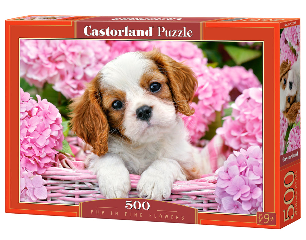 Пазлы Castorland "Щенок в цветах" 500 элементов звери