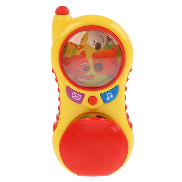 Музыкальный телефон Ми-ми-мишки 5 песен из м/ф, телефонные фразы и звуки, свет. Умка в кор.2*72шт