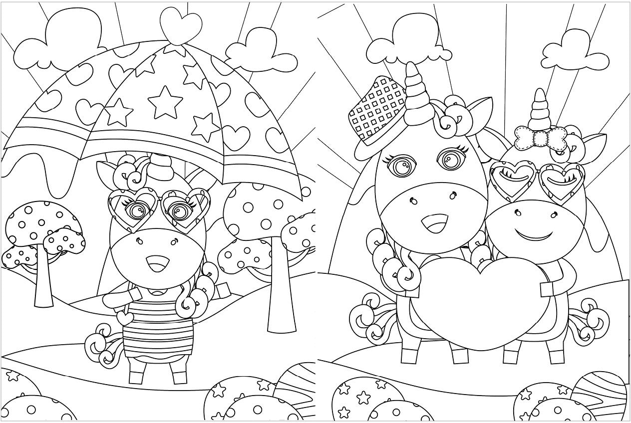 Весёлые раскраски. Волшебные единороги/Нет а.6412