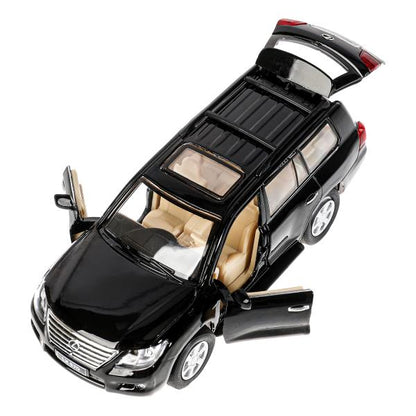 Машина металл свет-звук LEXUS LX570, 14,7 см, двери, багажник, инерция Технопарк в кор.2*24шт