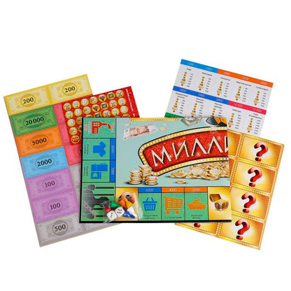 НАСТОЛЬНАЯ БИЗНЕС ИГРА "УМНЫЕ ИГРЫ" МИЛЛИОНЕР В РУСС. КОР. в кор.20шт