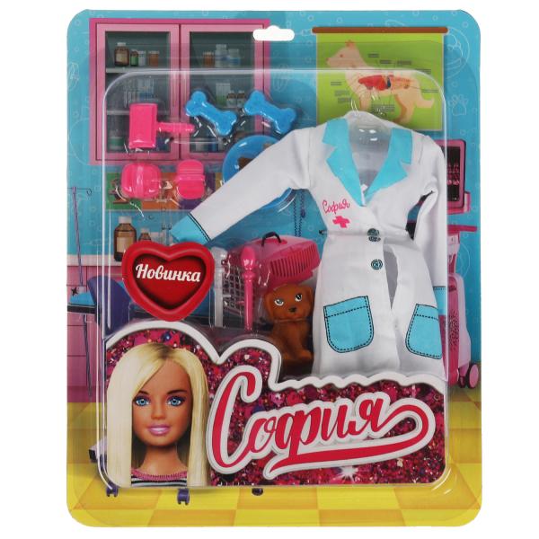 Аксессуары для кукол 29 см набор акс для Софии ветеринар, блистер КАРАПУЗ в кор.72шт