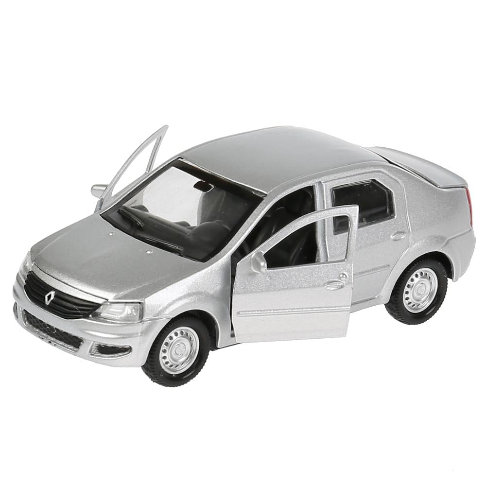 Машина металл "RENAULT LOGAN"12см, открыв. двери, инерц, серебристый, в кор. Технопарк в кор.2*36шт