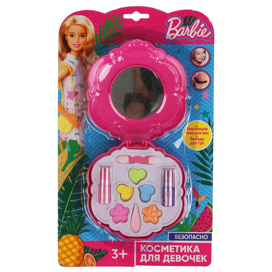 Косметика ДЛЯ ДЕВОЧЕК БАРБИ тени для век, помада, блист МИЛАЯ ЛЕДИ в кор.2*72шт