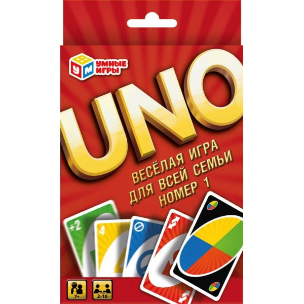 UNO. Карточная игра. 92х130х22мм. Умные игры в кор.100шт
