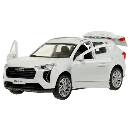 Машина металл haval jolion 12 см, двери, багаж, белый, кор. Технопарк в кор.2*36шт