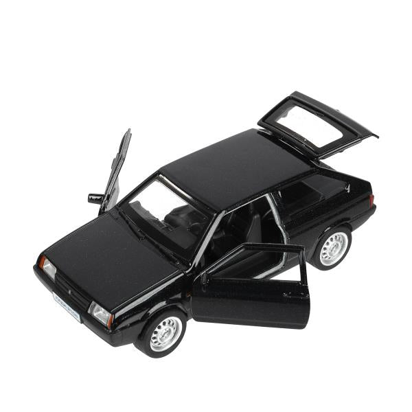 Машина металл LADA -2108 "СПУТНИК", 11,7 см, двери, баг., ин., черный, кор. Технопарк в кор.2*36шт