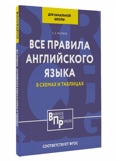 Все правила английского языка для начальной школы в таблицах и схемах