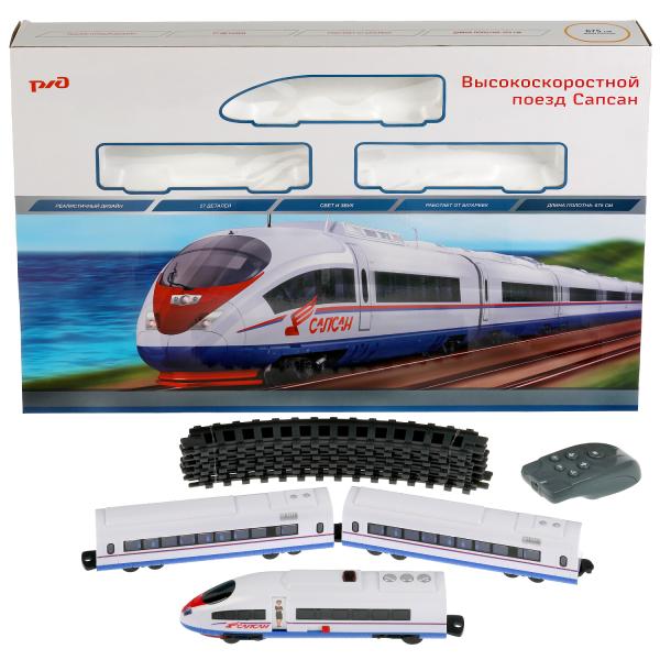 Железная дорога РЖД на р/у "сапсан",свет+звук, длина 675см,кор.58*40*6см ИГРАЕМ ВМЕСТЕ в кор.8шт