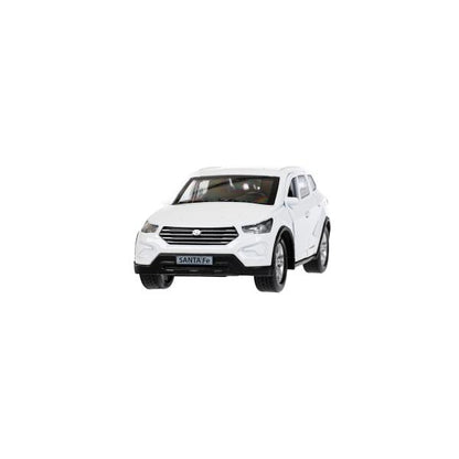 Машина металл HYUNDAI SANTAFE 12 см, двери, багаж, инерц, белый, кор. Технопарк в кор.2*36шт