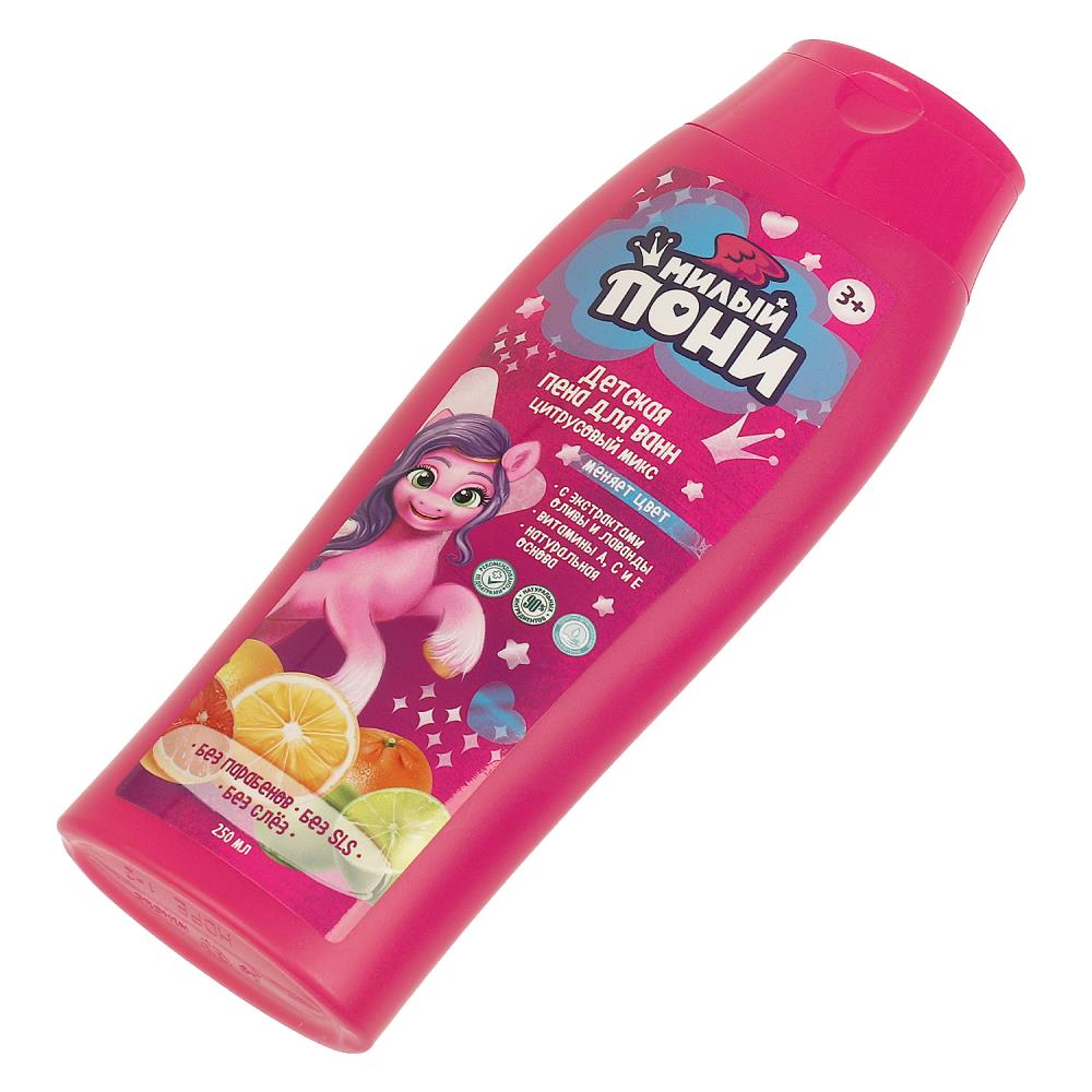 Дет пена милый пони с экс олив и лаван цит МИКС 250мл(мен цвет) Заботливая мама в кор.6шт
