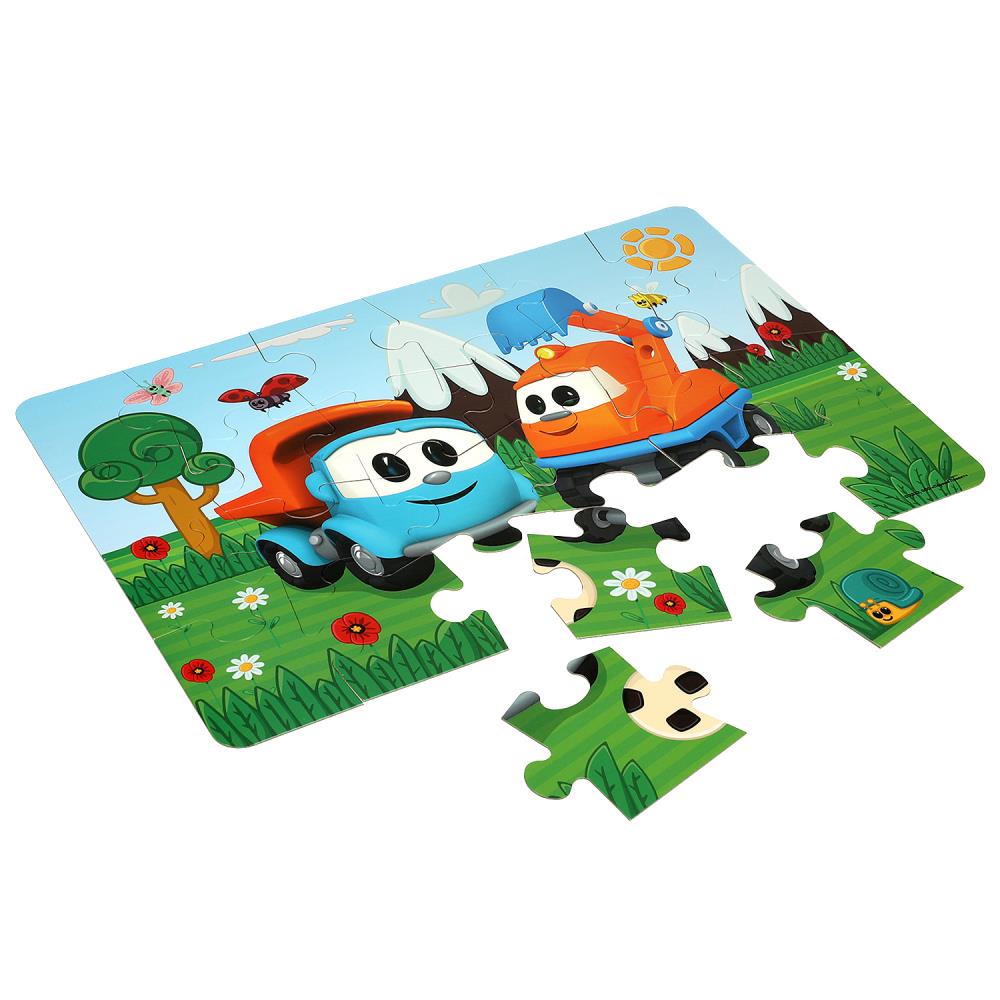 Грузовичок Лёва. Макси-пазлы в большой коробке. 24 детали. 355х240х35 мм. Умные игры в кор.20шт