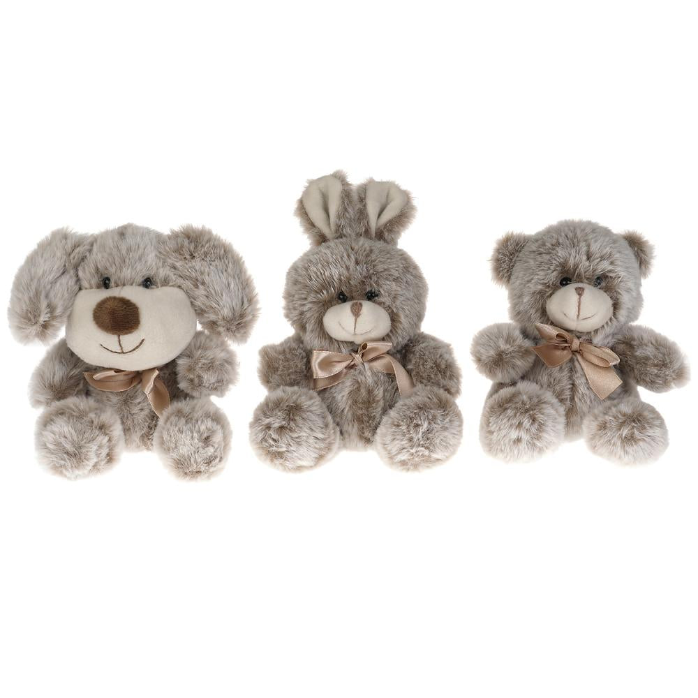 Игрушка мягкая дисплей "мишки,собачки,зайчики" 13см,без чипа,в дисп МУЛЬТИ-ПУЛЬТИ уп-9шт в кор.12уп