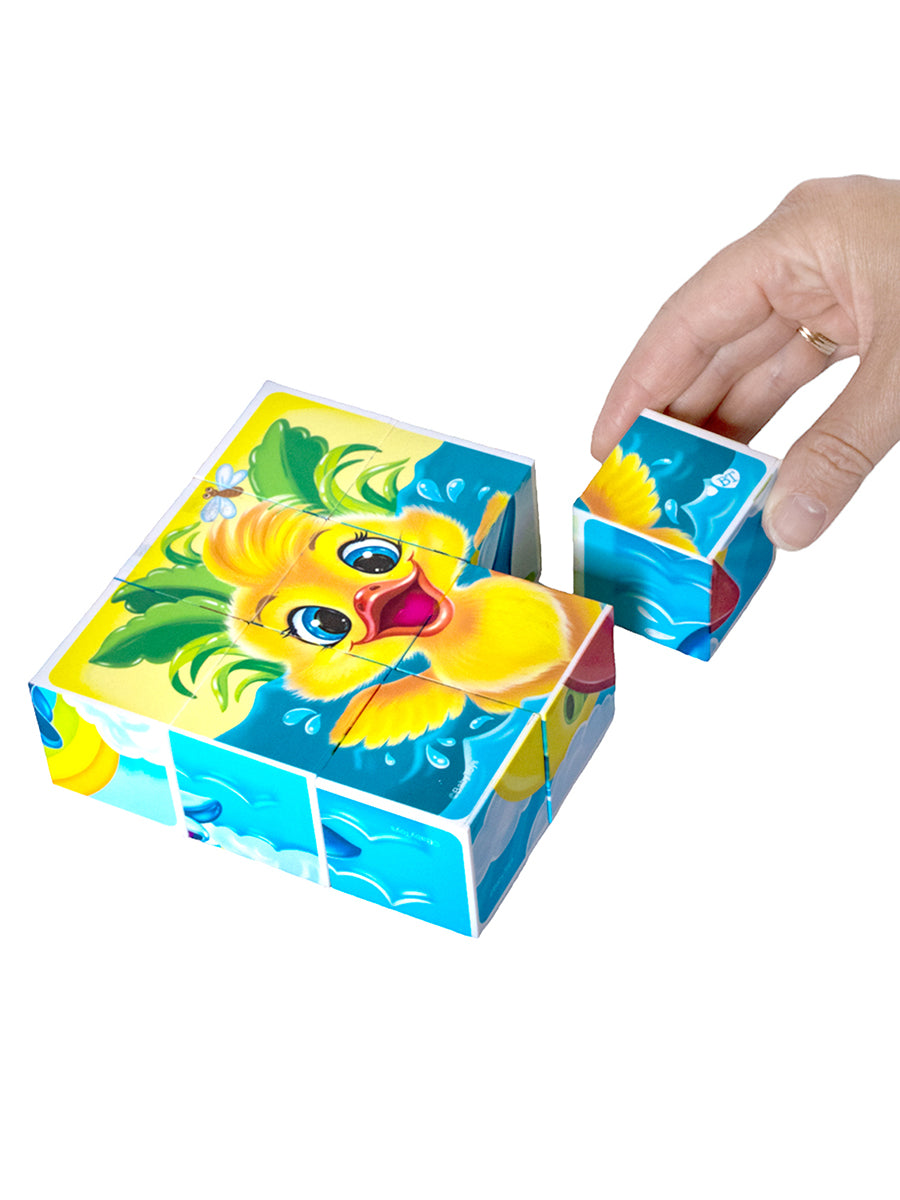 Кубики "Глазастики" (без обклейки) 9 шт Baby Toys