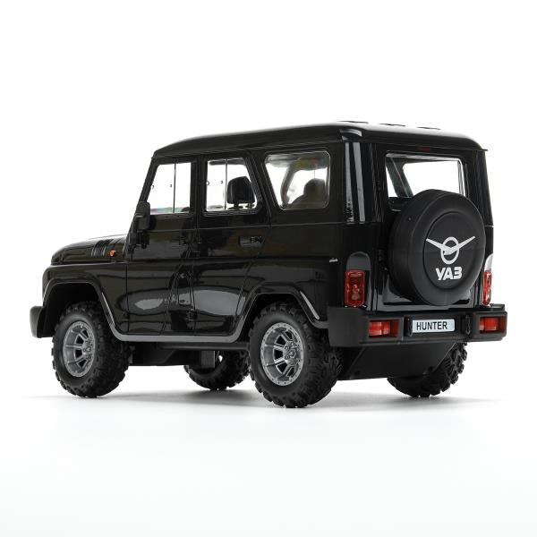 Машина ру UAZ HUNTER, свет, 30 см, черный, кор Технопарк в кор.24шт
