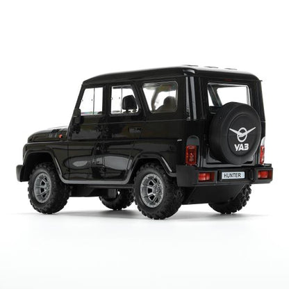 Машина ру UAZ HUNTER, свет, 30 см, черный, кор Технопарк в кор.24шт