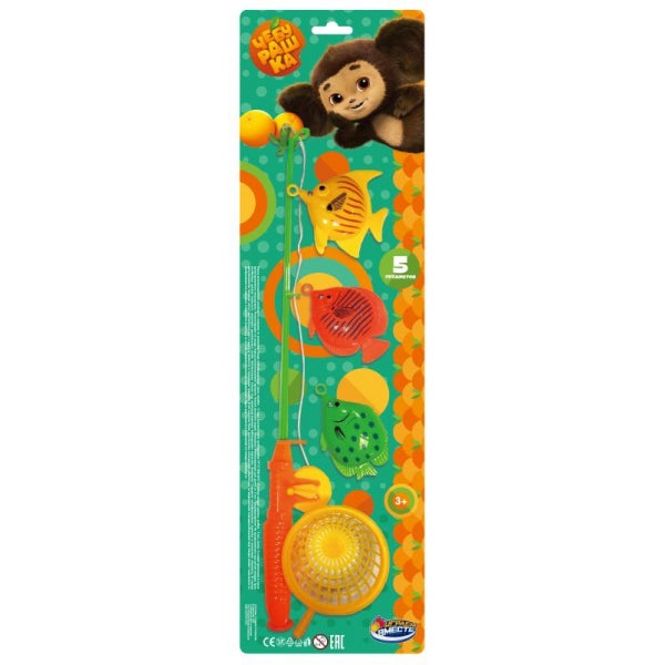 Игра рыбалка Чебурашка блист.51*15*3,5см ИГРАЕМ ВМЕСТЕ в кор.2*60шт