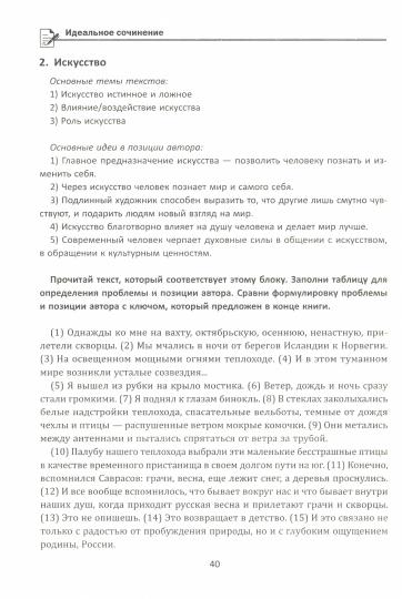 Идеальное сочинение.Подготовка к ЕГЭ.Проблема дп