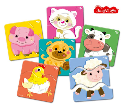 Maxi пазл. Baby toys. ЗИГЗАГ 18 элементов. Домашние животные