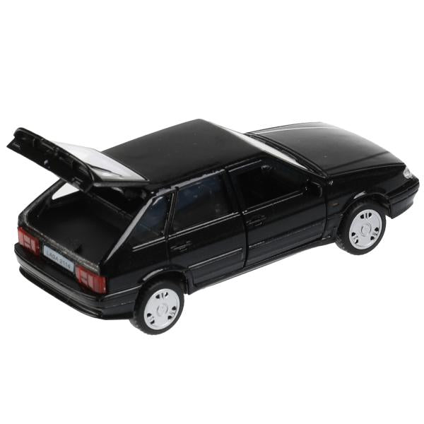 Машина металл LADA -2114 "SAMARA", 12 см, двери, багаж, инерц., черный, кор. Технопарк в кор.2*36шт