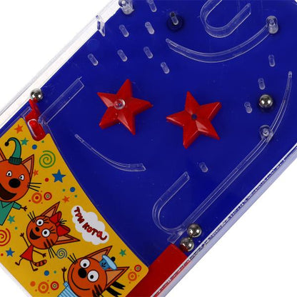 Настольная игра пинбол, Три Кота кор.19,5*14,5*3см ИГРАЕМ ВМЕСТЕ в кор.2*72шт