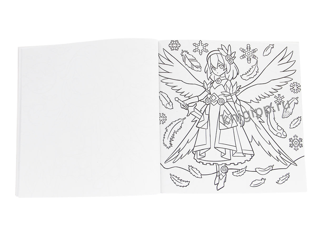 АНИМЕ РАСКРАСКА ДЛЯ МАРКЕРОВ. Герои в стиле Genshin Impact