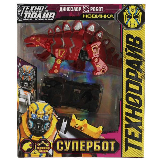 Робот трансформирующийся в динозавра, кор.20,5*24,5*5см ТЕХНОДРАЙВ в кор.2*30шт
