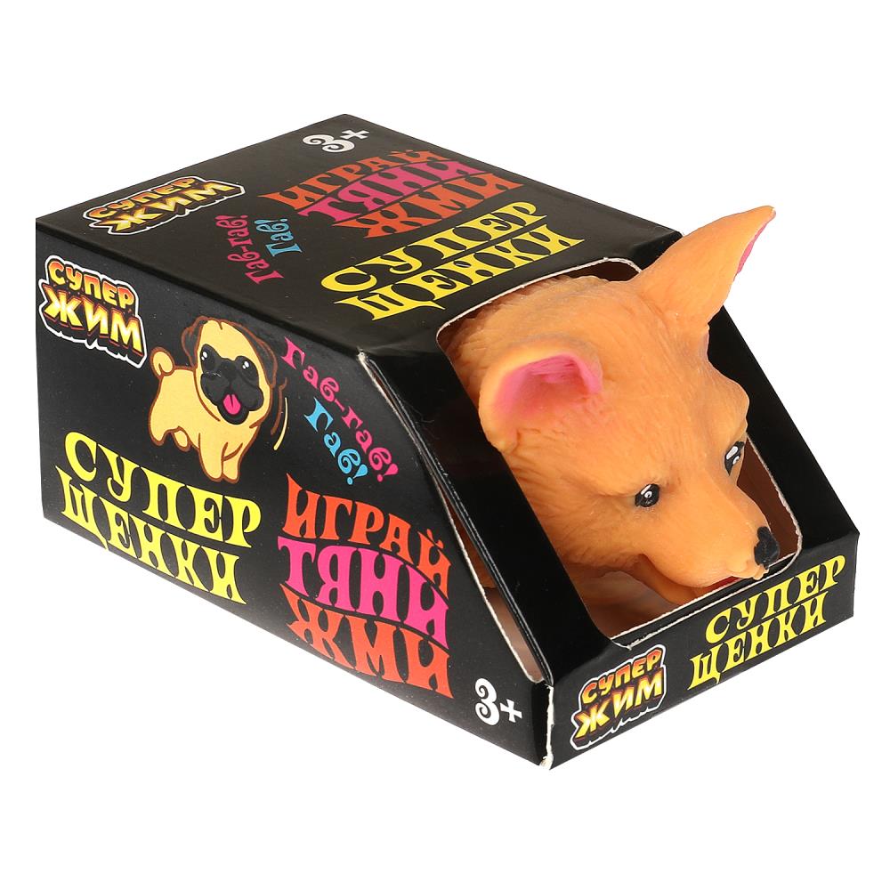 Супер Жим. Игрушка-антистресс "Собачка" 9*4,5см, дисплей уп-12шт в кор.6уп. арт.JD0783-RU