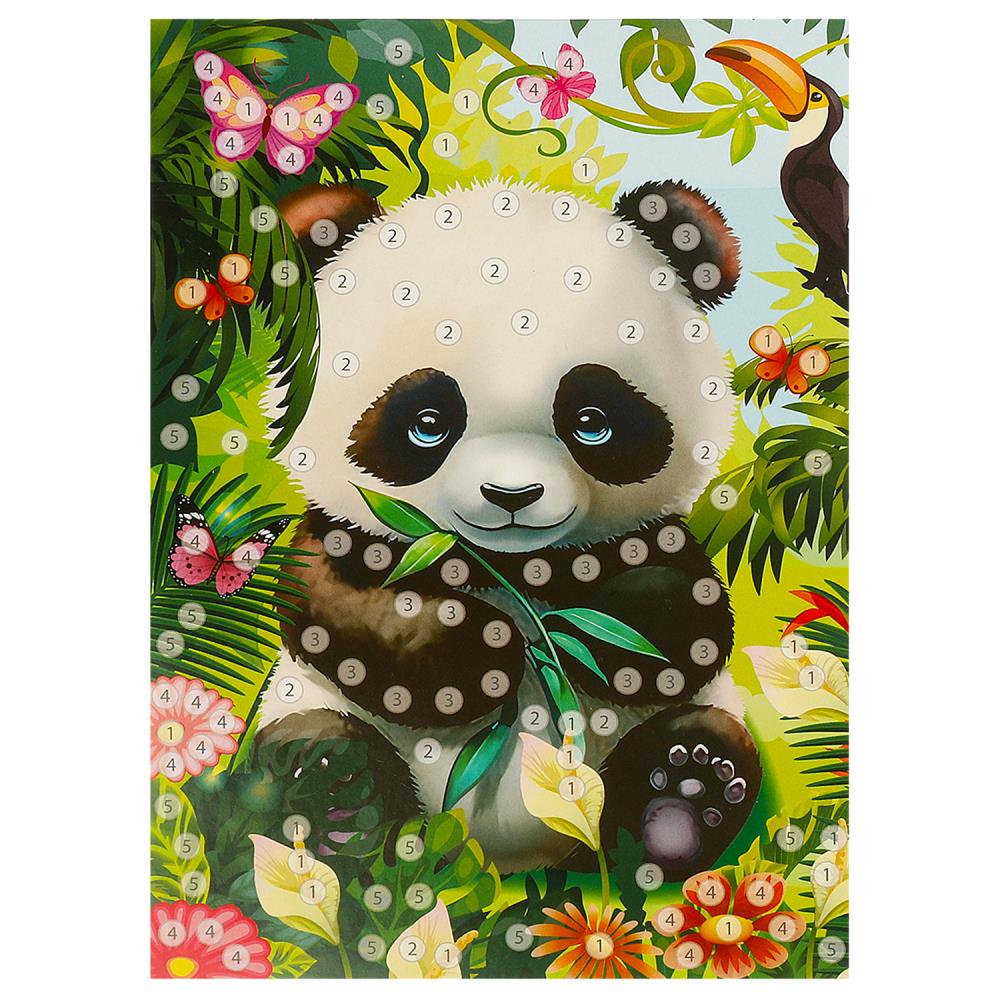 Аппликация стразами в пакете 15*21 см милые животные МУЛЬТИ АРТ в кор.100шт