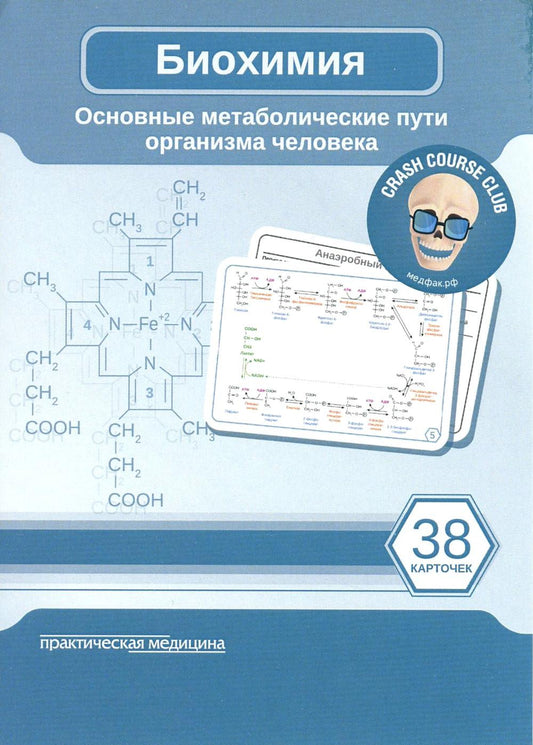 Биохимия. КАРТОЧКИ. Основные метаболические пути организма человека (38 шт.)