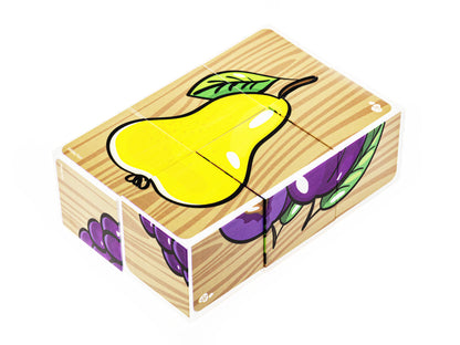 Кубики "Фрукты" (без обклейки) 6 шт Baby Toys