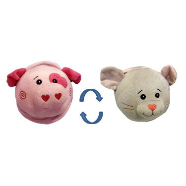 Игрушка мягкая 2 в 1 свинка-мышка 16см, в пак. "игр. вместе" МУЛЬТИ-ПУЛЬТИ в кор.24шт