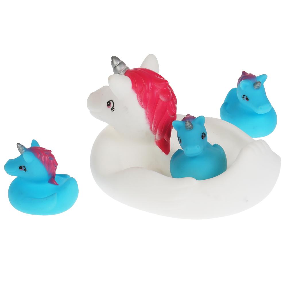 Игрушка для ванны единорог-мыльница ИГРАЕМ ВМЕСТЕ в кор.2*72шт