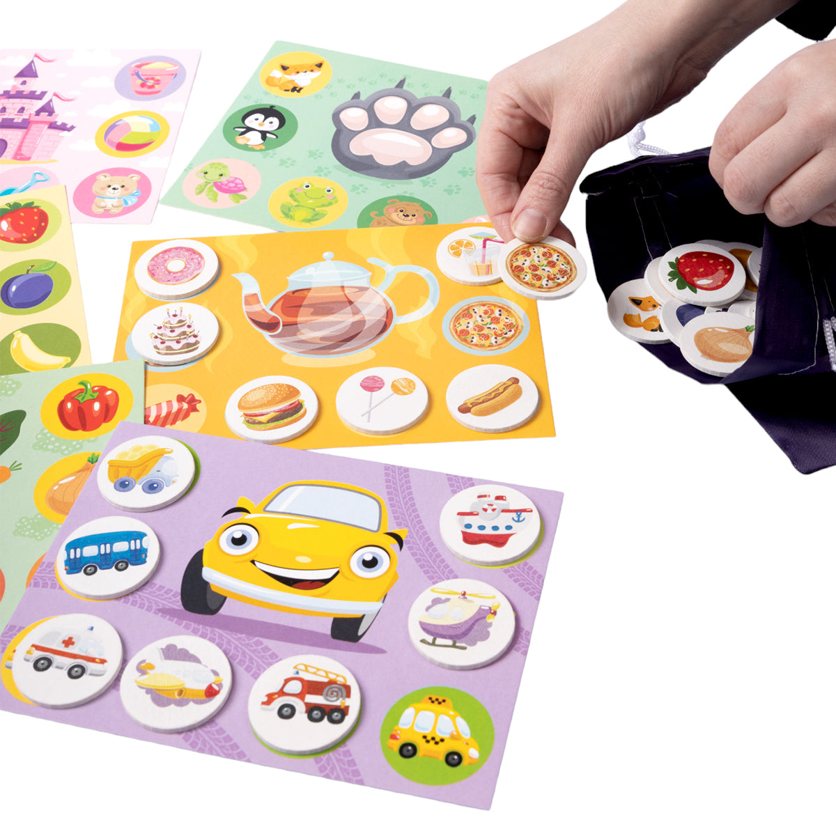 Лото с деревянными фишками "Для детей" Baby Toys