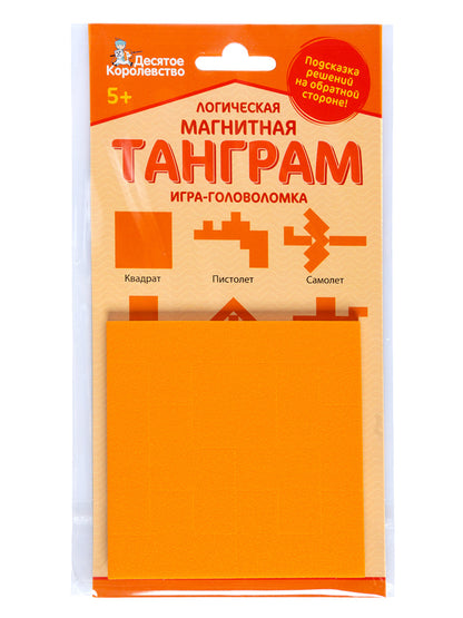 Игра магнитная головоломка "ТАНГРАМ" квадрат (европодвес)