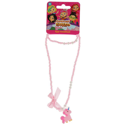 Акс-ры д/девочек СКАЗОЧНЫЙ ПАТРУЛЬ бижутерия (браслет+бусы) единорог МИЛАЯ ЛЕДИ уп-10шт в кор.100уп